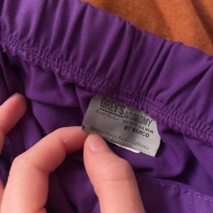 S Purple Gray’s Anatomy Scrub Pants